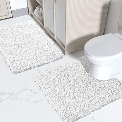 Premius Striped 2 Piece Non-Slip Bath Rug Set, 17x24, 20x32 Inches –  ShopBobbys