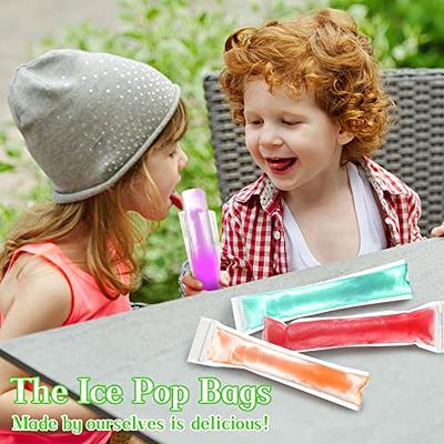 160 Disposable Ice Popsicle Mold Bags| BPA Free Freezer Tubes With Zip  Seals | For Healthy Snacks, Yogurt Sticks, Juice & Fruit Smoothies, Ice  Candy