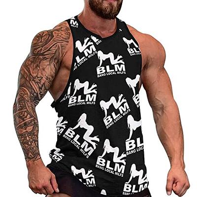 BLM Bang Local Milfs Men's Tank Top Sleeveless T-Shirt Pullover