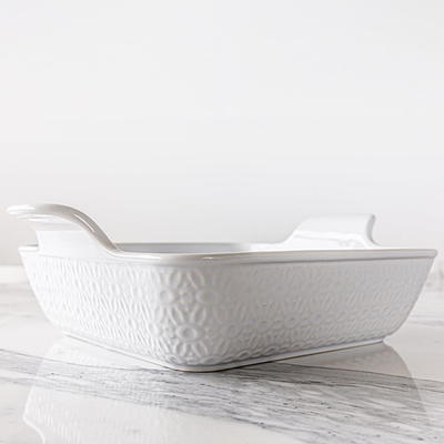 Sofia Home White Stoneware 8x8 Inch Baking Dish by Sofia Vergara - Yahoo  Shopping