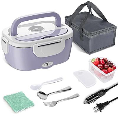 Electric Lunch Box,2 In 1 Portable Lunch Box Food Heater Upgraded Sealing  Ring Waterproof And Leak-Proof For Car/Truck And Work 12v 110v 55w  ,Stainless Steel Container Spoon Fork&Handbag - Yahoo Shopping