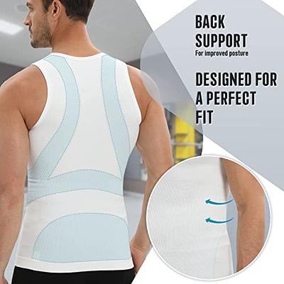 PODFAN Gynecomastia Compression Shirt for Men, Slimming Tank Top  Undershirts, Mens Body Shaper Vest(White,Large) - Yahoo Shopping