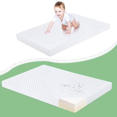 wOod-it Crib & Toddler Mattress, Dual Sided Baby Mattress Memory Foam,  Non-Toxic with Machine Washable and Removable Fabric Cover for Infant 