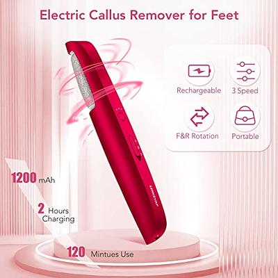 Electric Foot Callus Remover, Rechargeable Electronic Foot Pedicure Kits,  Pedi Tool for Feet with 2 Different Roller Heads, Professional Pedicure  Tools for Feet for Removes Cracked Heels Dead Skin - Yahoo Shopping