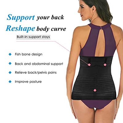 1set Postpartum Belly Band Wrap 3 In 1 Belt Support Recovery  Belly/Waist/Pelvis Belt C Section Postpartum Belly Wrap Band Corset Waist  Trainer After Delivery Body Shaper For C-Section Natural Birth