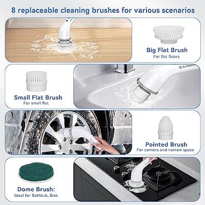 Relixcozy Electric Spin Scrubber, Electric Cleaning Brush 8 Multi-use Brush  Heads, 450RPM Power Scrubber Adjustable Speeds, Cordless Shower Scrubber  Extendable Handle, Spin Brush for Cleaning Bathroom - Yahoo Shopping