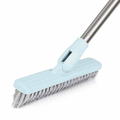 2 Pack Swivel Cleaning Grout Line Scrubber, Long Handle, White