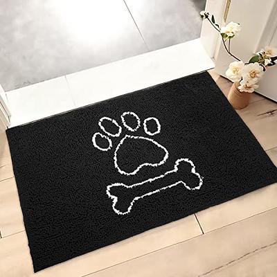 AROGAN Doormat Dog Chenille Doormats Indoor Entrance Black, Pet Indoor Door  Mats Washable for Mud Entry Indoor Busy Area Dogs Muddy Pawprints 30x48  Inch - Yahoo Shopping