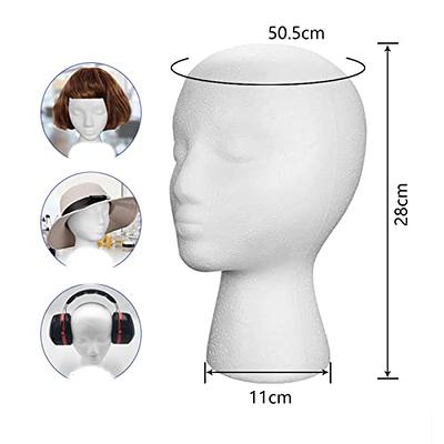 foraineam Foraineam 2 Pack Male Styrofoam Head 11 Inch Man