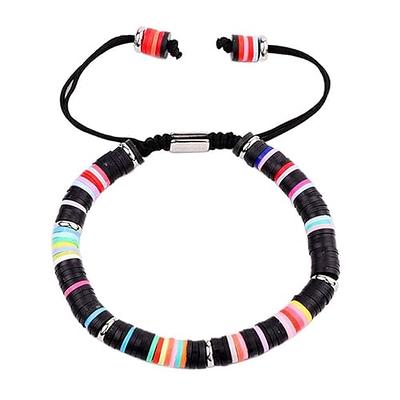 Black string bracelet men adjustable cord waterproof jewelry surfer women  gift