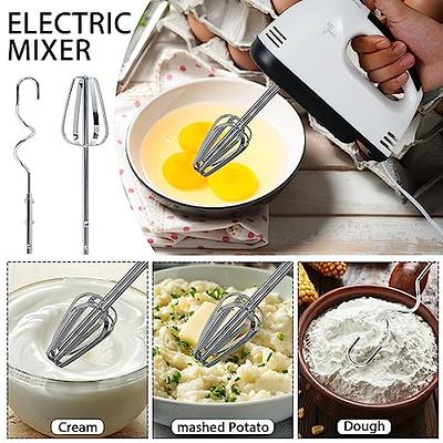 Handheld Electric Stainless Steel Baking Cake Cream Whisk, For