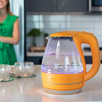 Glass Hot Water Kettle Electric for Tea and Coffee 2-Liter Fast