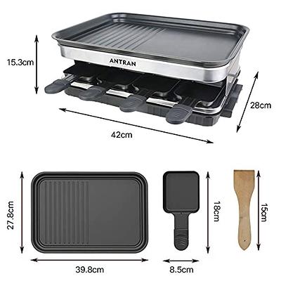 Smokeless Grill Indoor, CUSIMAX Electric Grill, 1500W Grill Portable Korean  BBQ Grill with LED Smart Display & Tempered Glass Lid, Non-stick Removable