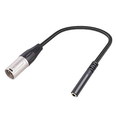  JOMLEY 3.5mm to XLR Cable, XLR to 3.5mm Unbalanced Aux Micphone  Cbale, 1/8 inch Mini Jack Stereo to XLR Male Cord Adapter for Cell Phone,  Laptop, Speaker, Mixer - 3.3ft 