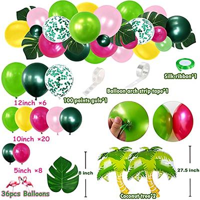 Swimming Pool Birthday Party Decorations for Kids, Summer Beach Party  Supplies Balloon Garland Kit with Pool Birthday Backdrop, Beach themed Cake