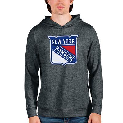 New York Rangers Antigua Victory Pullover Sweatshirt - White