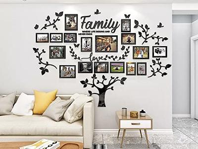 DIY Wall Decor Living Room Family Tree Wall Decor Sticker 3D Picture Frames  Collage Wall Decor Living Room Wall Decor