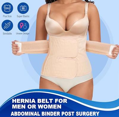 Hernia Belt for Men or Women | C Section Belly Binder & Abdominal Binder |  Post Surgery & Pregnancy Tummy Tuck | Hysterectomy, Umbilical Hernia 