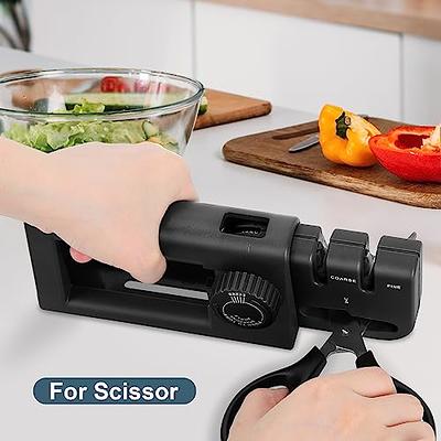 Knife Sharpener Tool, 5 Angles Adjustable Knife Sharpener for Kitchen,  Portable Handheld Knife Sharpening for Home&Outdoor - Yahoo Shopping