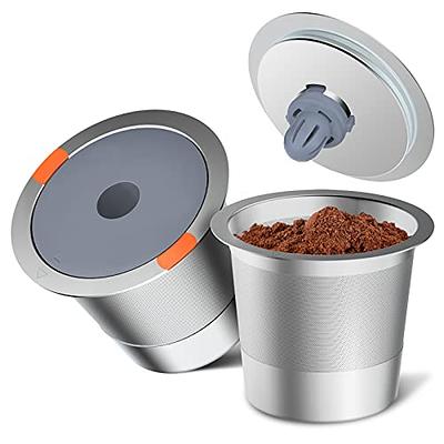 Reusable K Cups For Keurig, keurig reusable coffee pods Compatible with  1.0 and 2.0 Keurig Single Cup Coffee Maker Stainless Steel K Cup,BPA Free(1  pack)