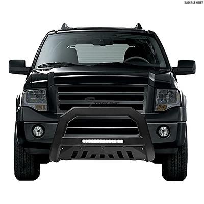 Matte Black AVT Style Aluminum LED Light Bull Bar Brush Push Front