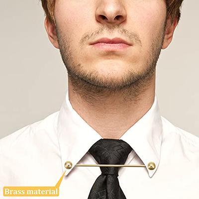 Fashion Shirt Collar Bar Tie Pin for Men, Formal Copper