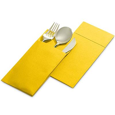 Stock Your Home 12 Inch Disposable Napkins - 1 Ply White Dinner Napkin