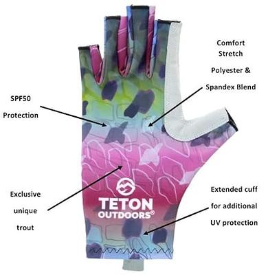 Teton Outdoors Trout Series Quick Dry SPF50+ Performance Sun Gloves for Men  & Women Perfect for Fishing, Kayaking, Boating, Fly Fishing Great Patterns  (Brook Trout, Large/XL) - Yahoo Shopping