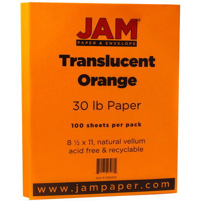 JAM Paper Jam Paper Parchment 24Lb Paper, 8.5 X 11, Salmon Pink Recycled,  100 Sheets/Pack in the Paper department at