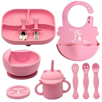 Sperric Silicone Baby Feeding Set - Infant Suction Bowls With Lids And  Spoons