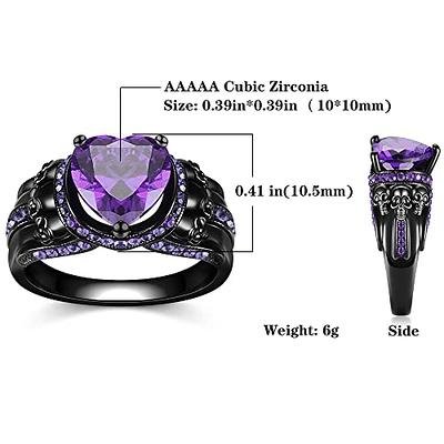 Princess Love Gothic Engagement V Ring