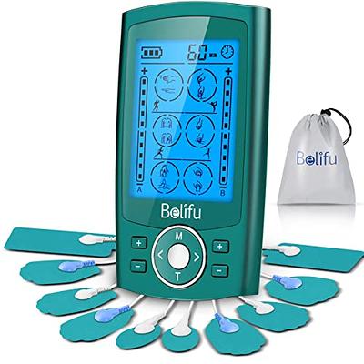 NURSAL 24 Modes TENS Unit Muscle Stimulator for Pain Management and  Rehabilitation 8 Pads Pulse Impulse Massager Great for Treating Pain and  Muscle Relief 