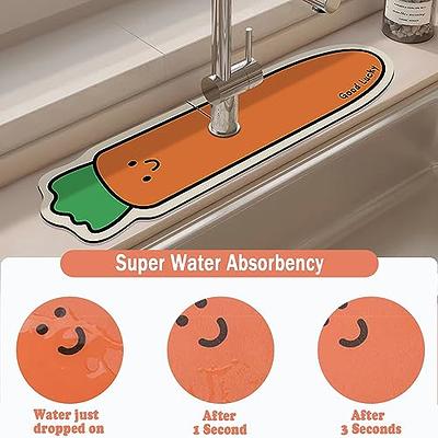 Household Cleaning Kitchen Faucet Absorbent Mat Sink Splash Guard