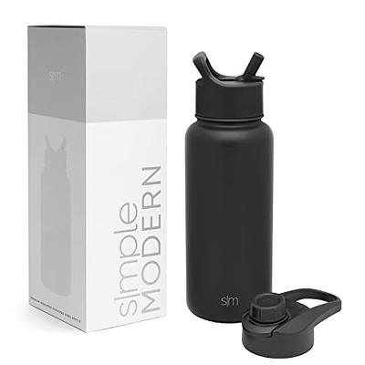  Simple Modern Water Bottle with Straw and Chug Lid Vacuum  Insulated Stainless Steel Metal Thermos