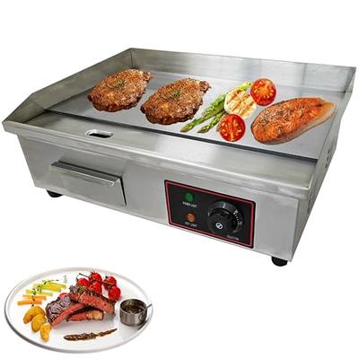 1800W Countertop Electric Griddle Flat Top Grill Hot Plate Barbecue Grills  110V