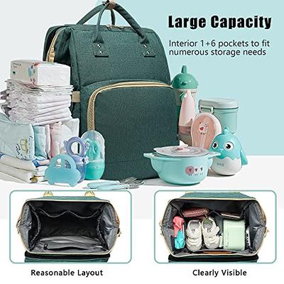 Baby Diaper Bag Backpack With Changing Station. Travel Diaper Bags For Baby  Girl Boy Gift