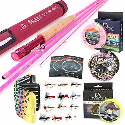 Maxcatch Women's Elegant Fly Fishing Rod Combo: 5/6-weight Rod