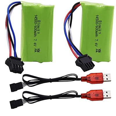  VICMILE 7.4V Li-ion Battery 2000mAh 2S Battery with SM