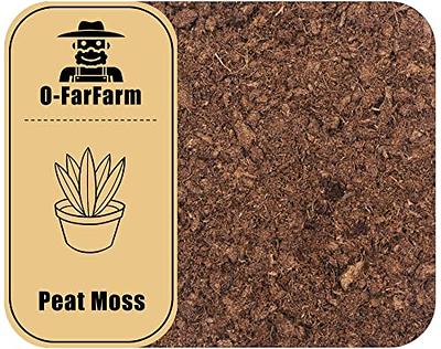 O-FarFarm Peat Moss 1 qt, All Nature Sphagnum Peat Moss for Plants