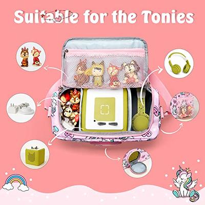 Case for Toniebox Starter Set and Tonies Figurine, Kids Musical Toy Storage  Holder Organizer Fits for Charging Station, Headphones and More