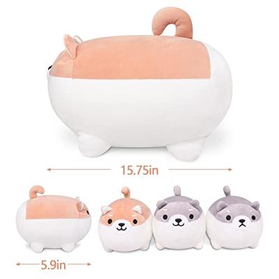 ARELUX Shiba Inu Plush Pillow Stuffed Animal Cute Plush Toy Squishy Anime  Corgi Plushie Fluffy Kawaii Soft Hugging Pillow for Kids Boys Girls