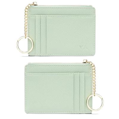  Badiya Small Wallets for Women Bifold Multi Card Case Wallet  Slim Credit Card Holder with Zipper Coin Purse : Clothing, Shoes & Jewelry