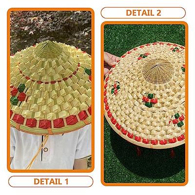 Cone Sun Hat Vietnamese Japanese Coolie Straw Bamboo For Garden Farmer  Fishing 