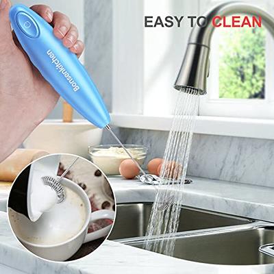 Milk Frother Handheld Rechargeable Automatic Smooth Lightweight Lid Design  Drink Mixer Stand Home Products Kitchen Accessories