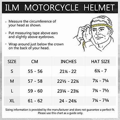 ILM Open Face Motorcycle 3/4 Half Helmet Model 726X