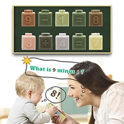 Squeezable Textured Stacking Blocks - 9 Pieces