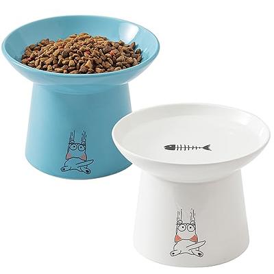 Kittylux Cat Food Bowls, Cat Bowls with Stand, Elevated Dog Bowls, Raised  Cat Bowls, Cat Food and Water Bowls, Elevated Cat Feeder, Cat Dishes for  Food and Water