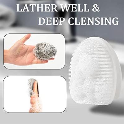 Unique Bargains Body Bath Brush Back Scrubber Loofah Shower With Long  Handle For Skin Exfoliating Pp Mesh 1 Pcs : Target