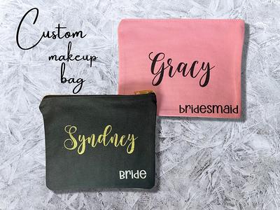 Personalized Monogrammed Cosmetic Bag Monogrammed Toiletry 