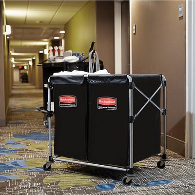 Rubbermaid 8-Bushel Collapsible X-Cart, Black